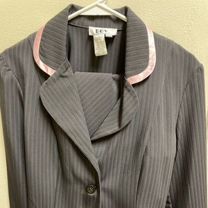 DBY pink and grey skirt pantsuit